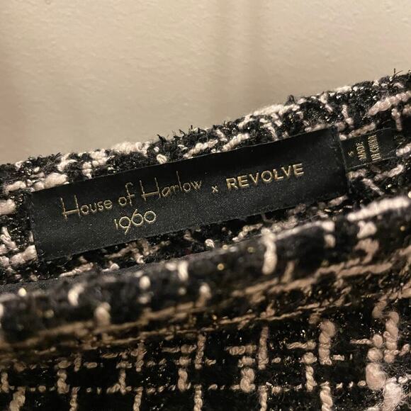 House of Harlow S Tweed Skirt | Revolve, Textured, Back Zip MSRP $298 NWOT - Picture 4 of 7